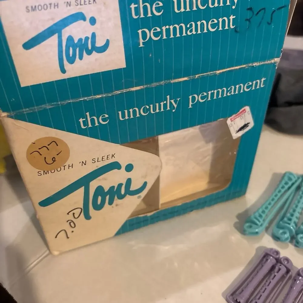 Vintage Toni Smooth N Sleek Home Permanent Wave Kit Curvers Curlers Boxed Lot 74